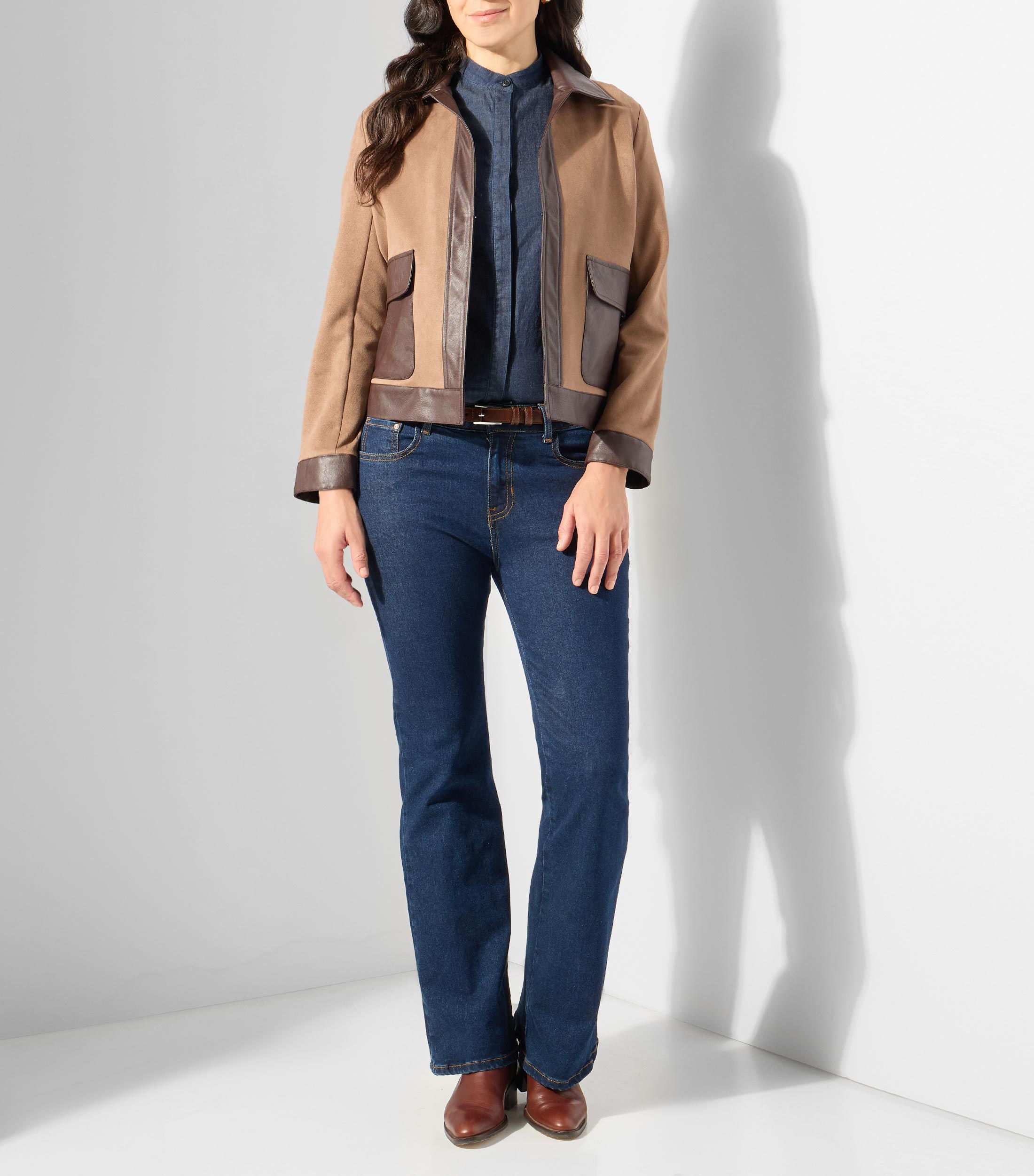 Blusa lisa manga corta lisa Mujer